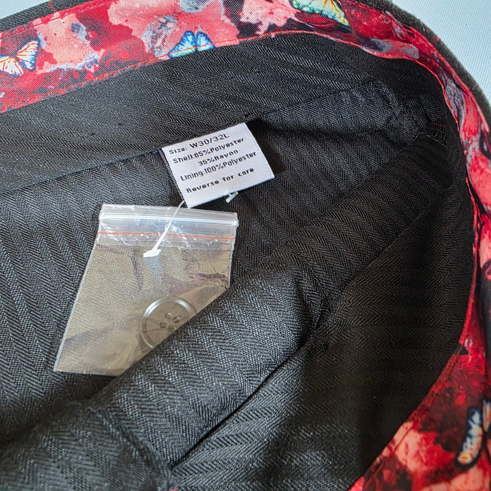 Paisley & Gray Slim Fit Dress Pants Charcoal Red Windowpane Plaid 30x32 Mens